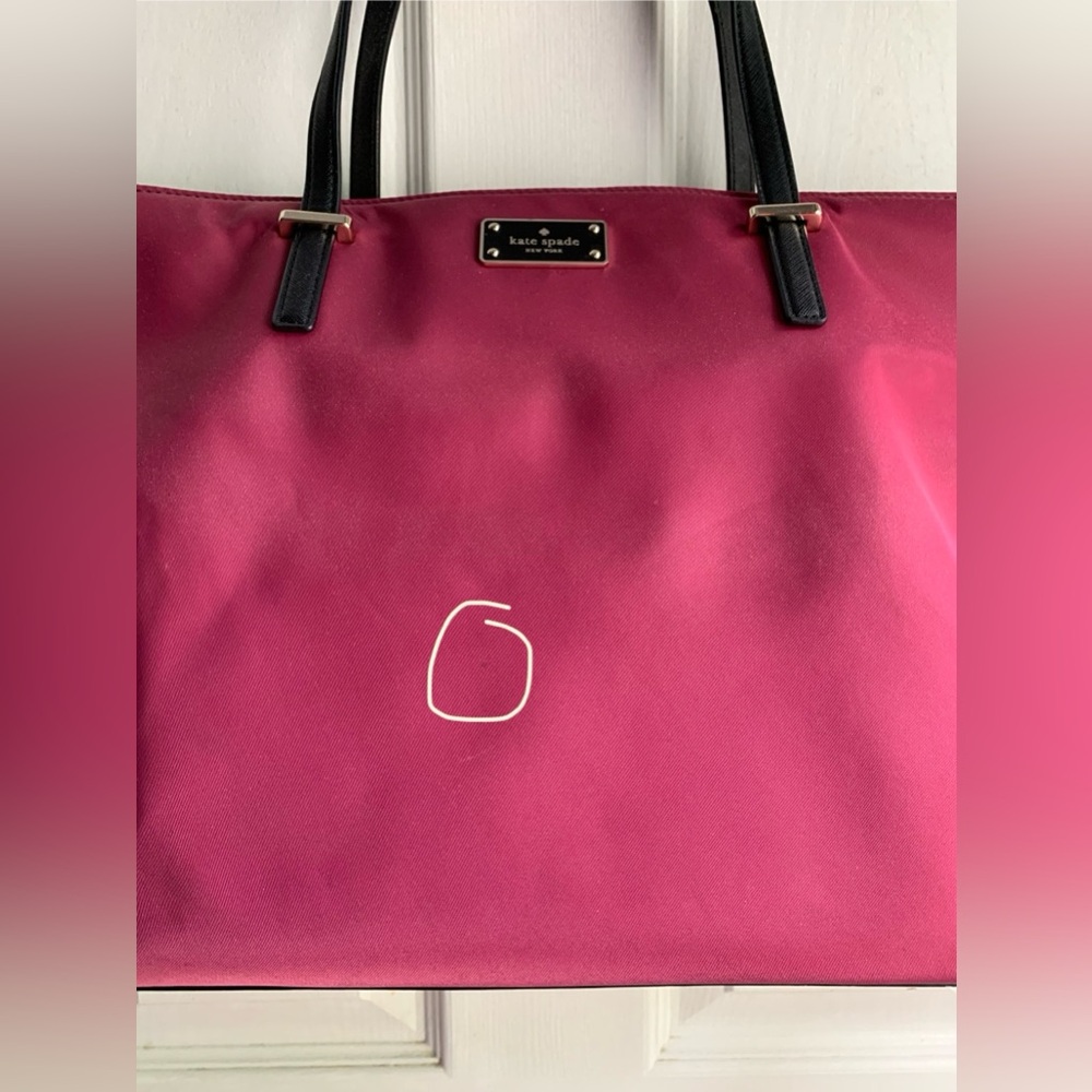 Kate Spade Raspberry Nylon Tote Bag - Picture 5 of 12